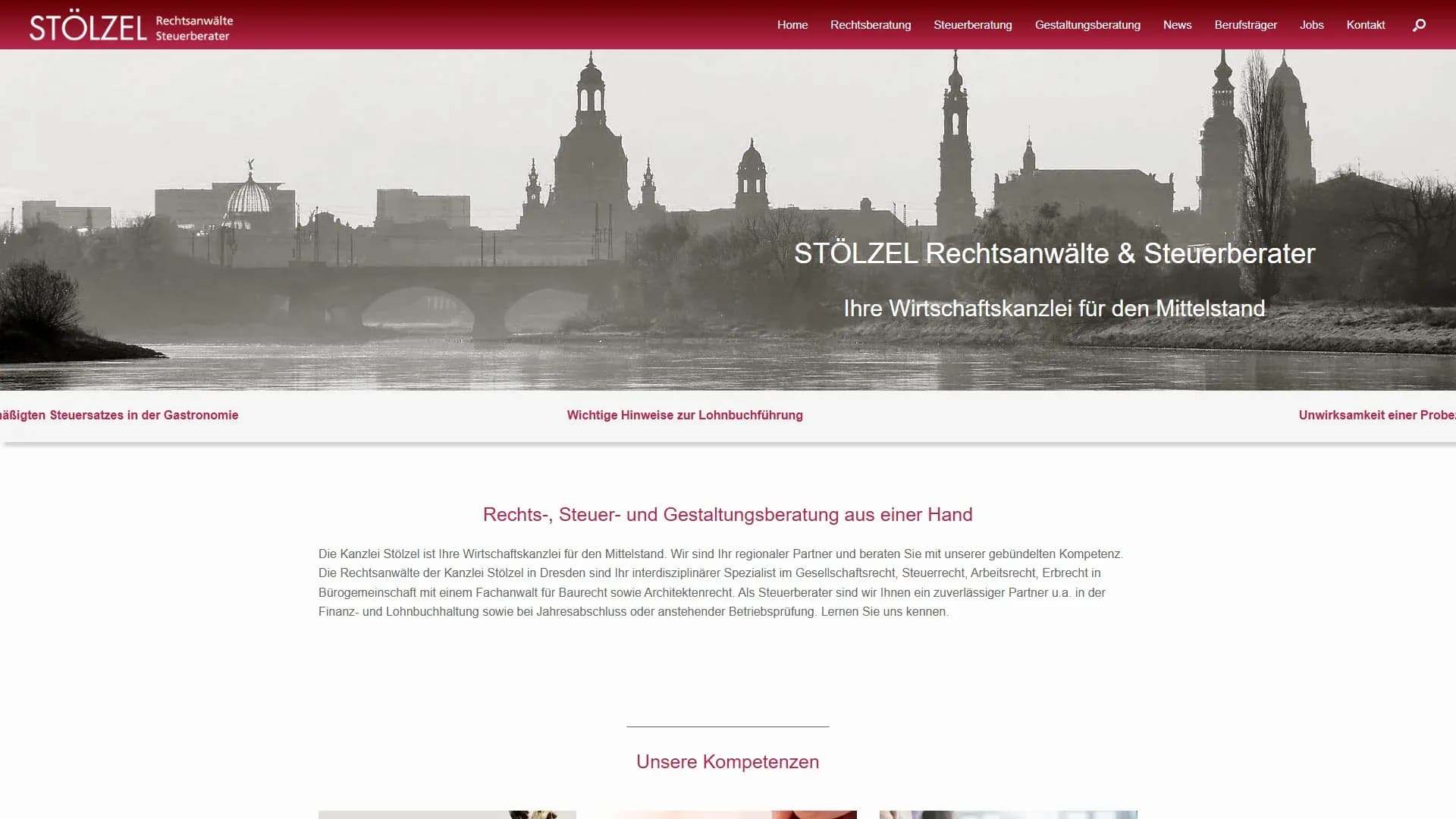 Kanzlei Stölzel | Stölzel Rechtsanwälte Steuerberater GmbH — Website