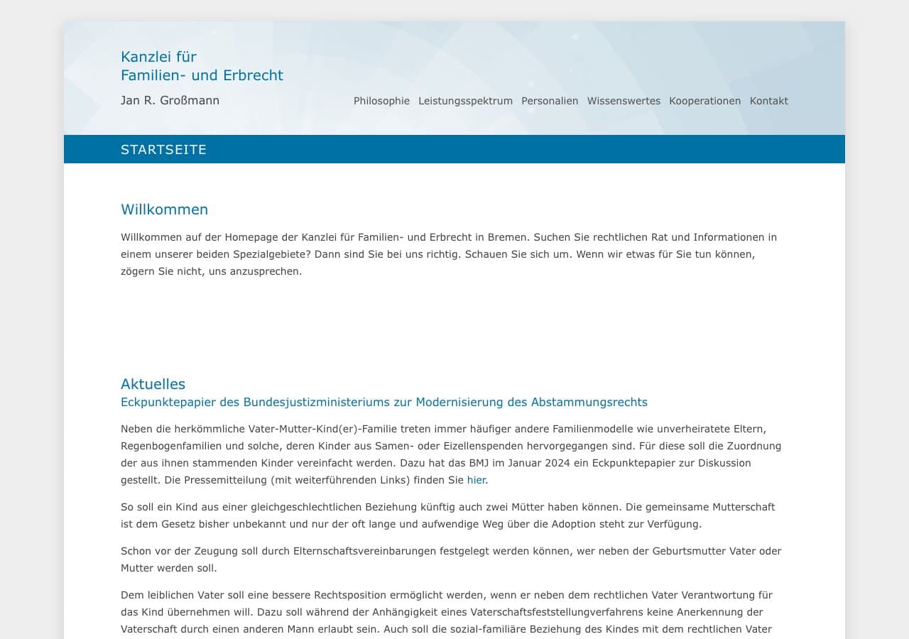 Kanzlei für Familien- und Erbrecht