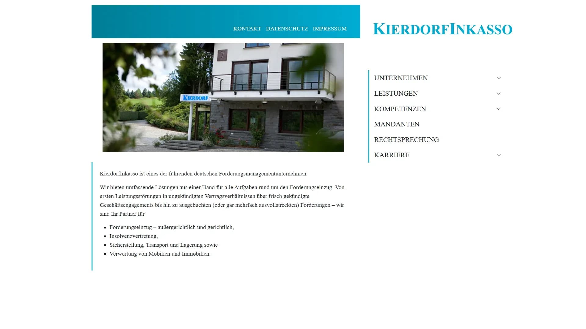 KierdorfInkasso — Website
