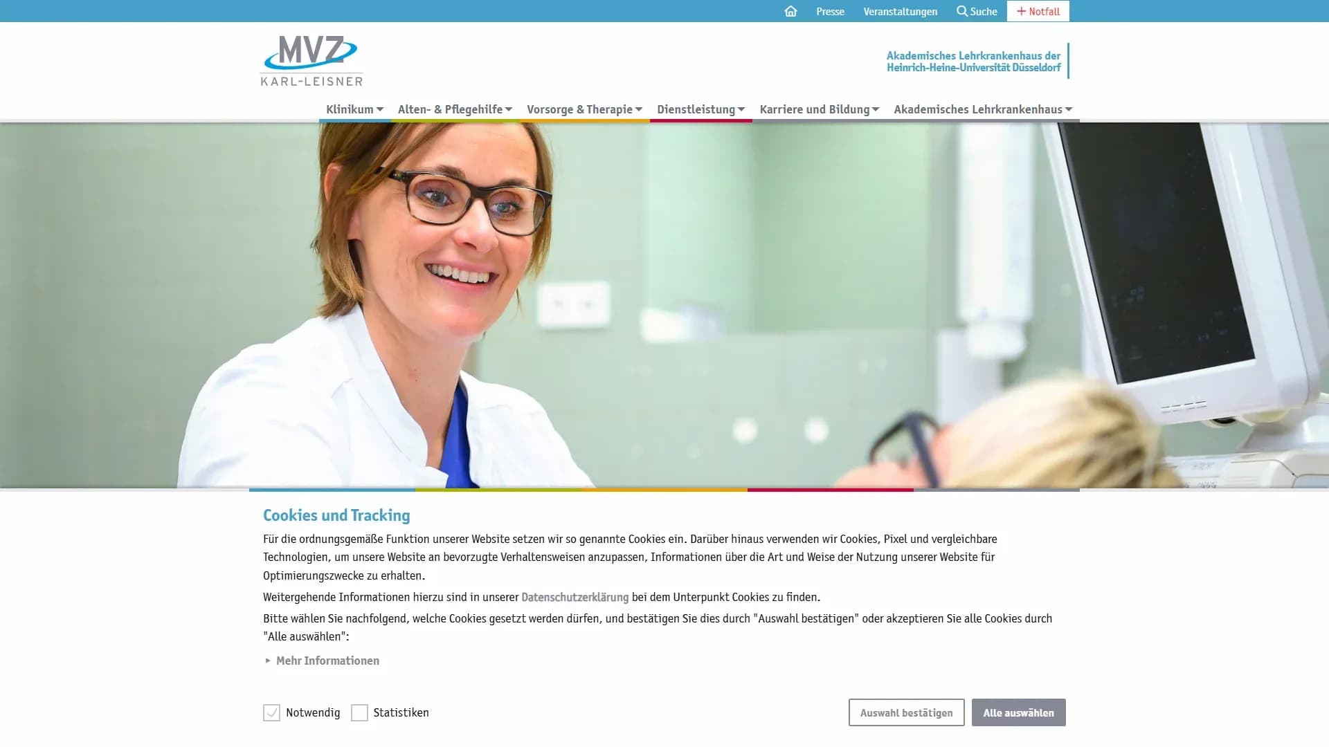 MVZ Karl-Leisner - Praxis für Chirurgie — Website