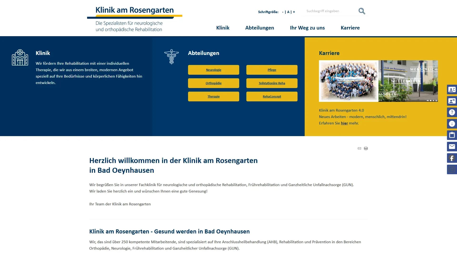 Reha-Zentrum Bayern — Website