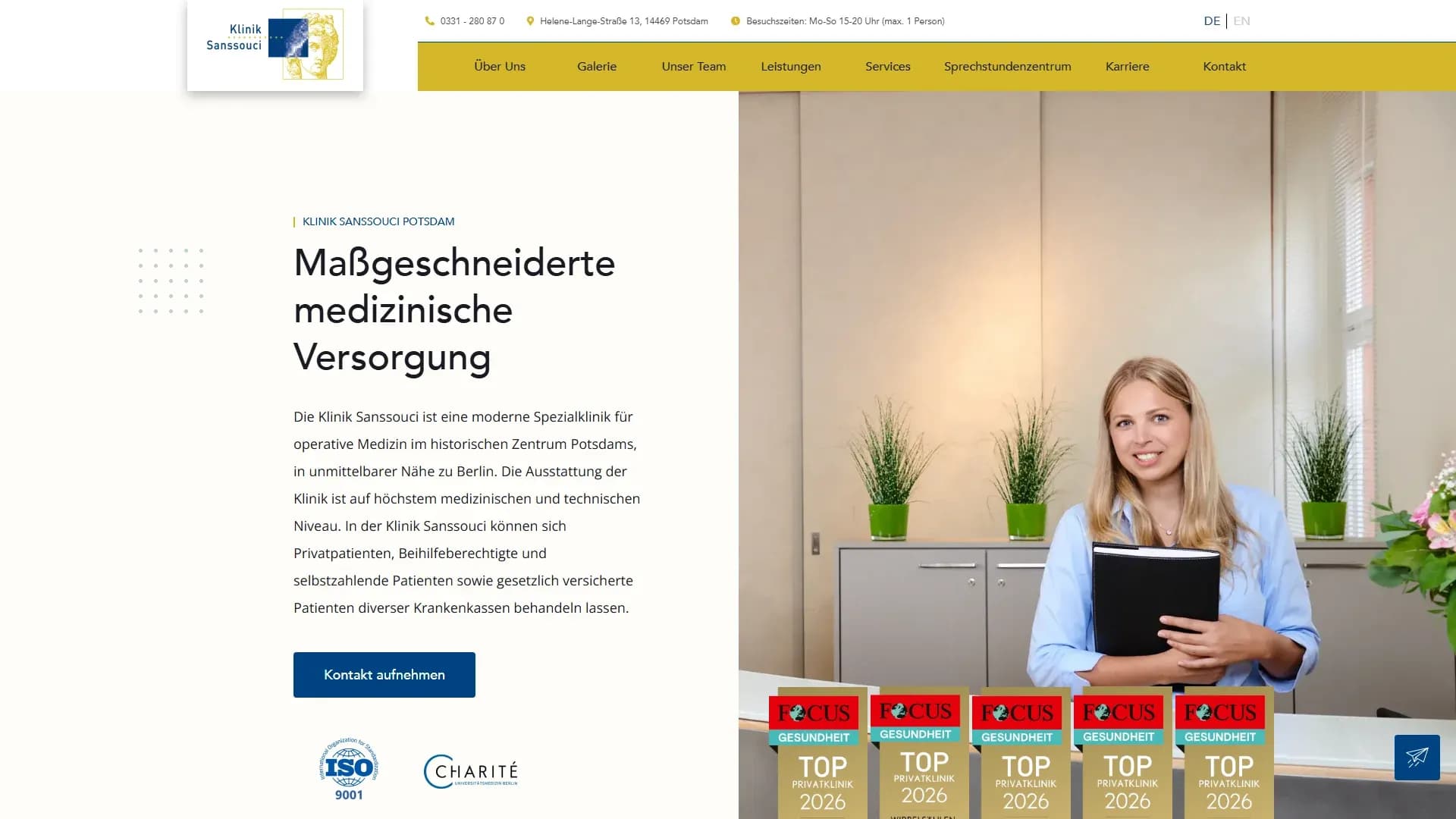 Reha-Zentrum Berlin — Website