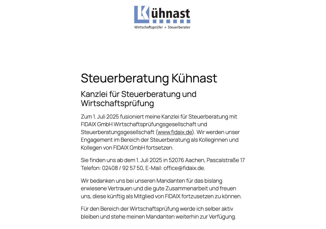 Steuerberatung Kühnast