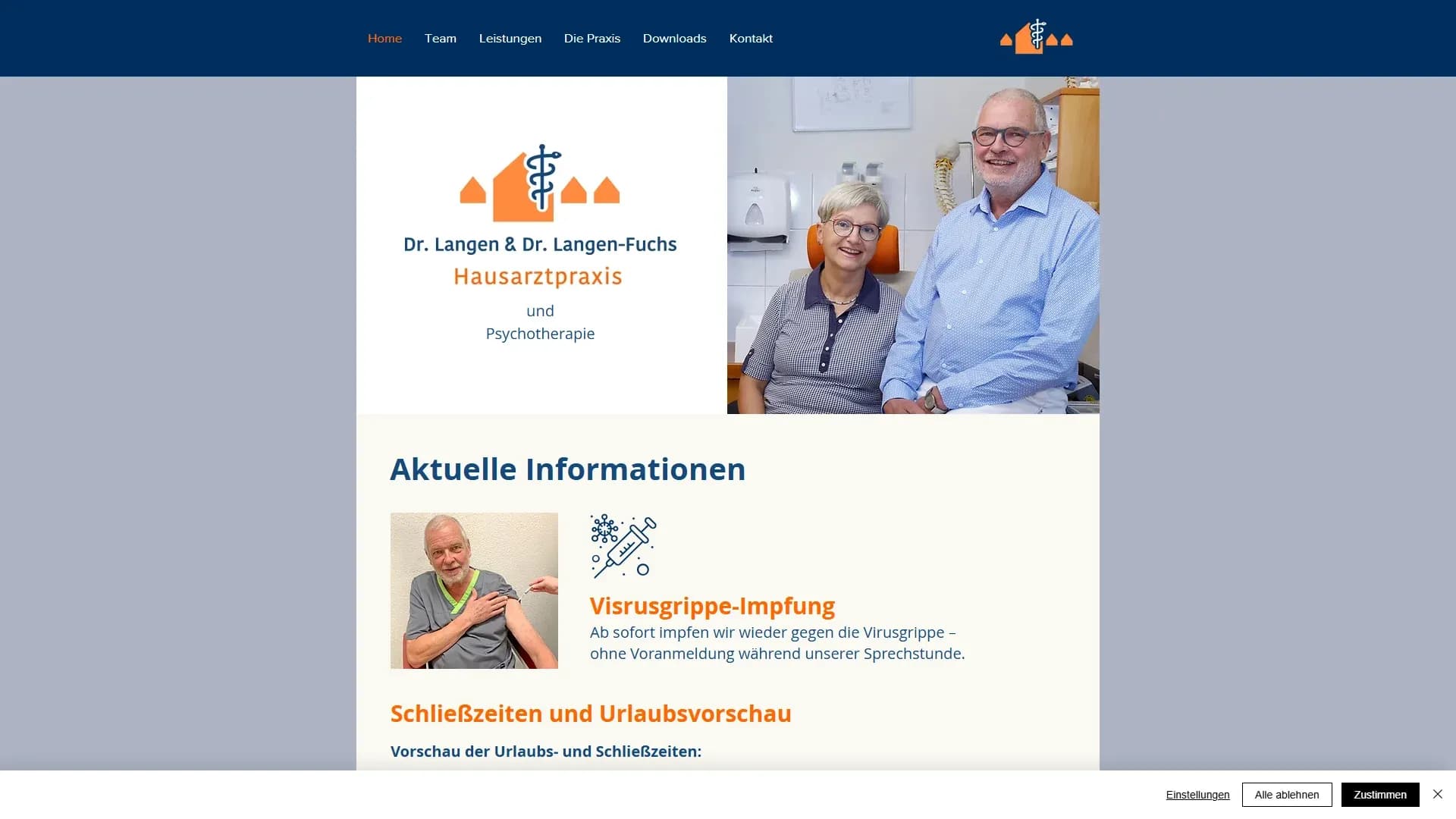 Langen Fuchs Praxis — Website