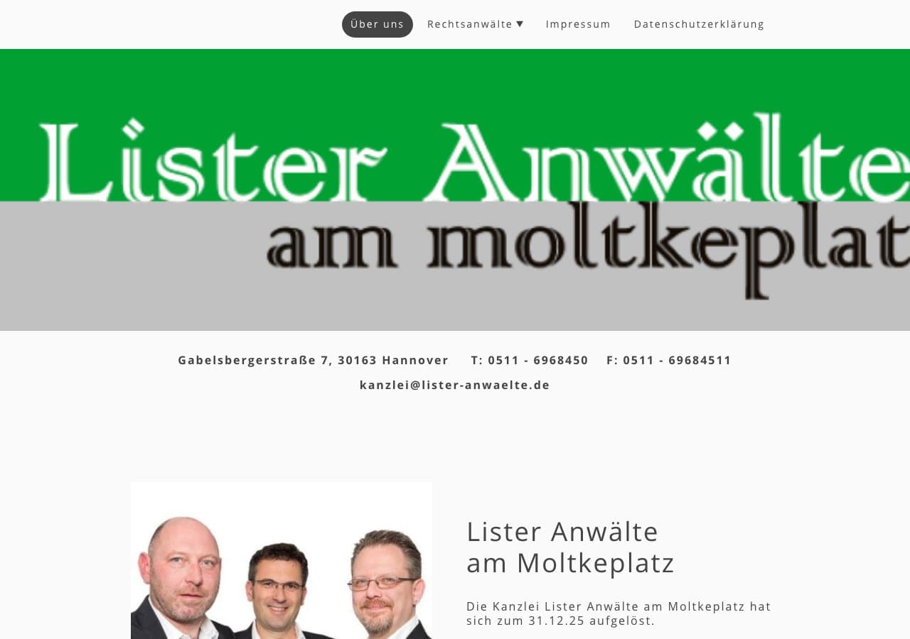 Lister Anwälte am Moltkeplatz
