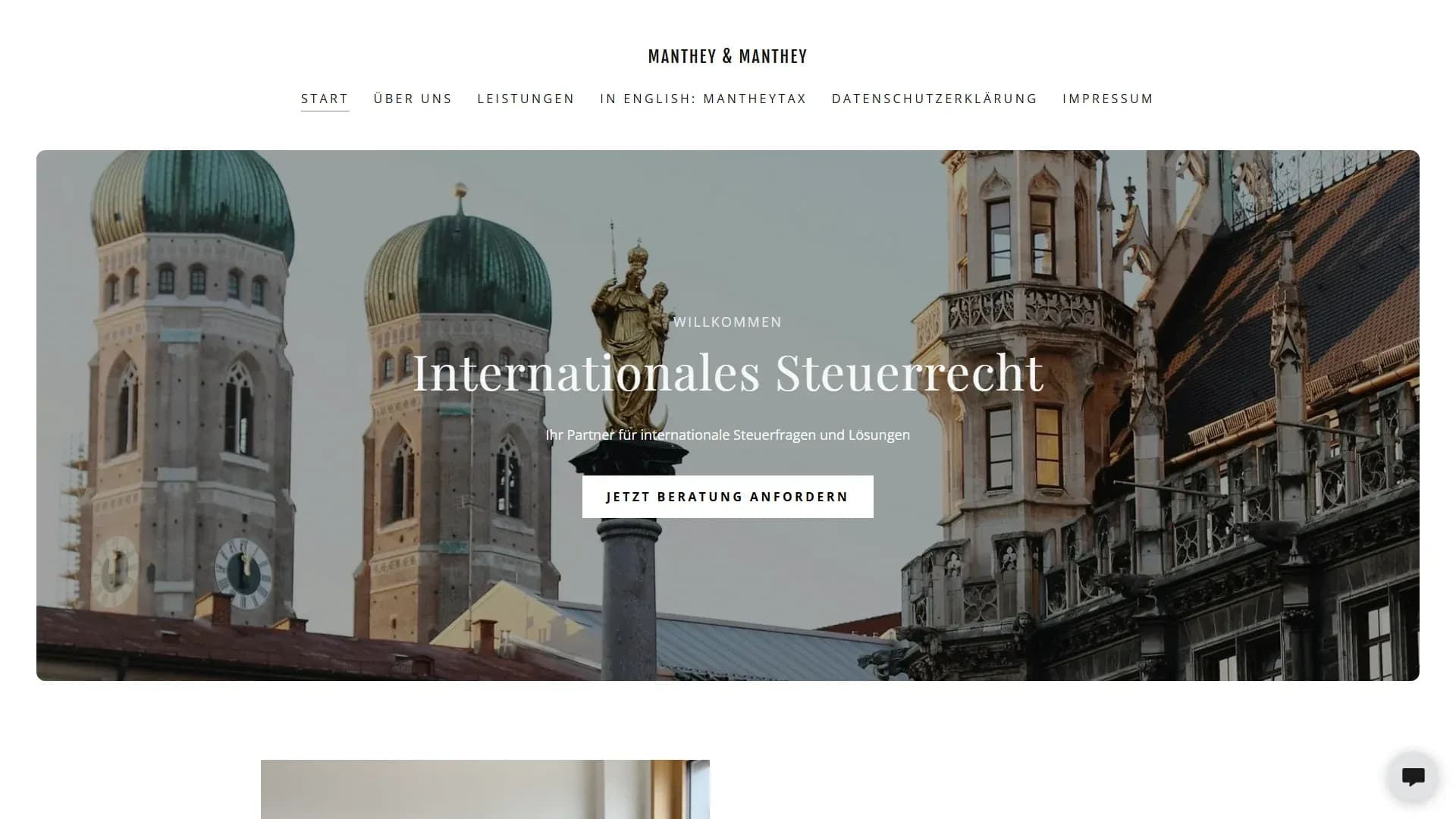 Manthey Steuerberatung — Website