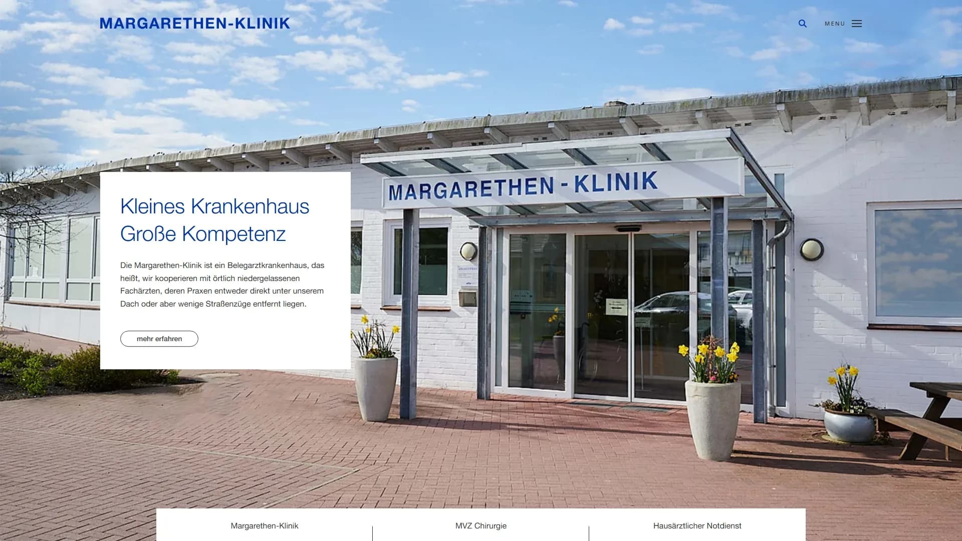 Margarethen-Klinik — Website