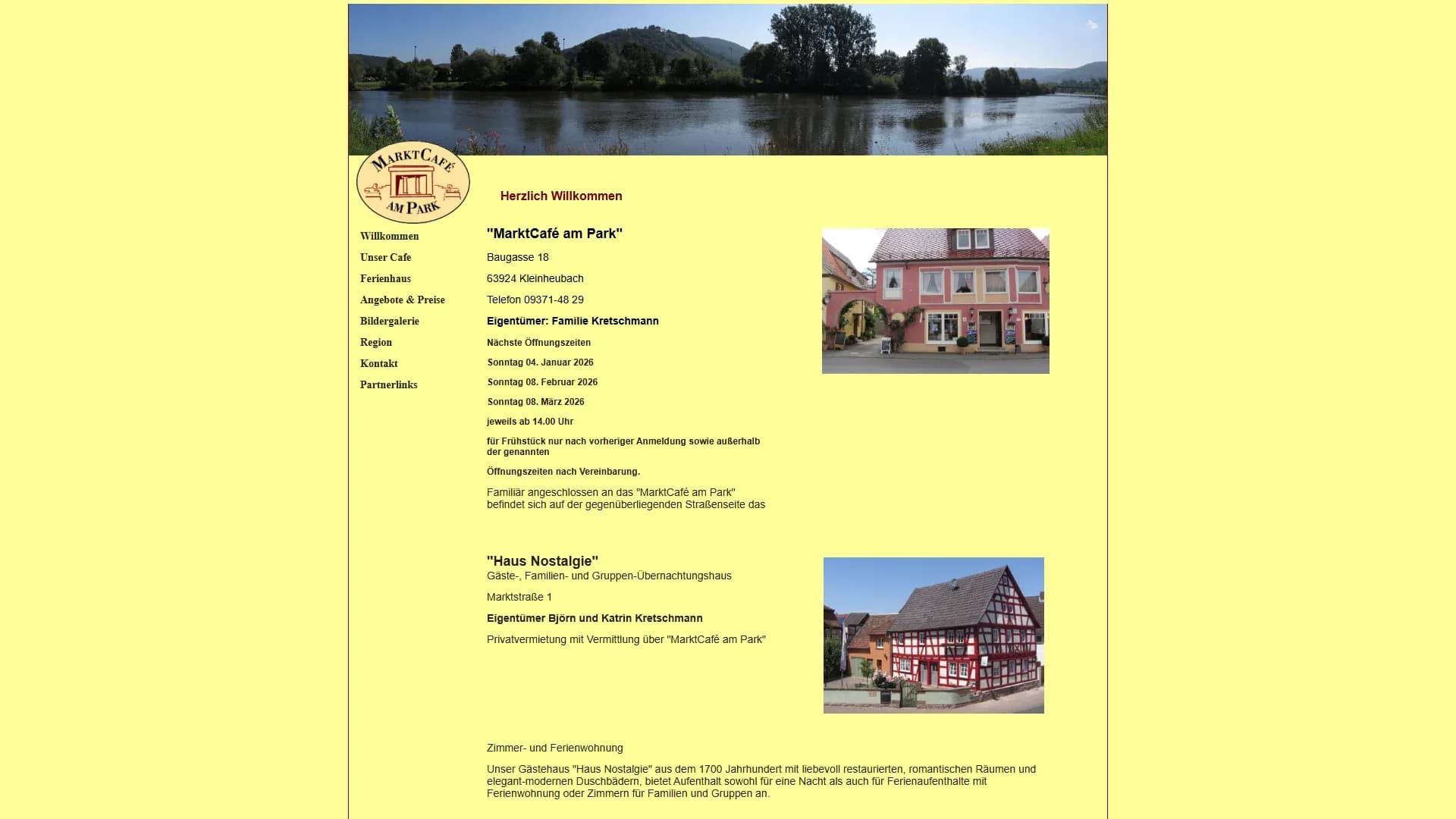 MarktCafé am Park — Website