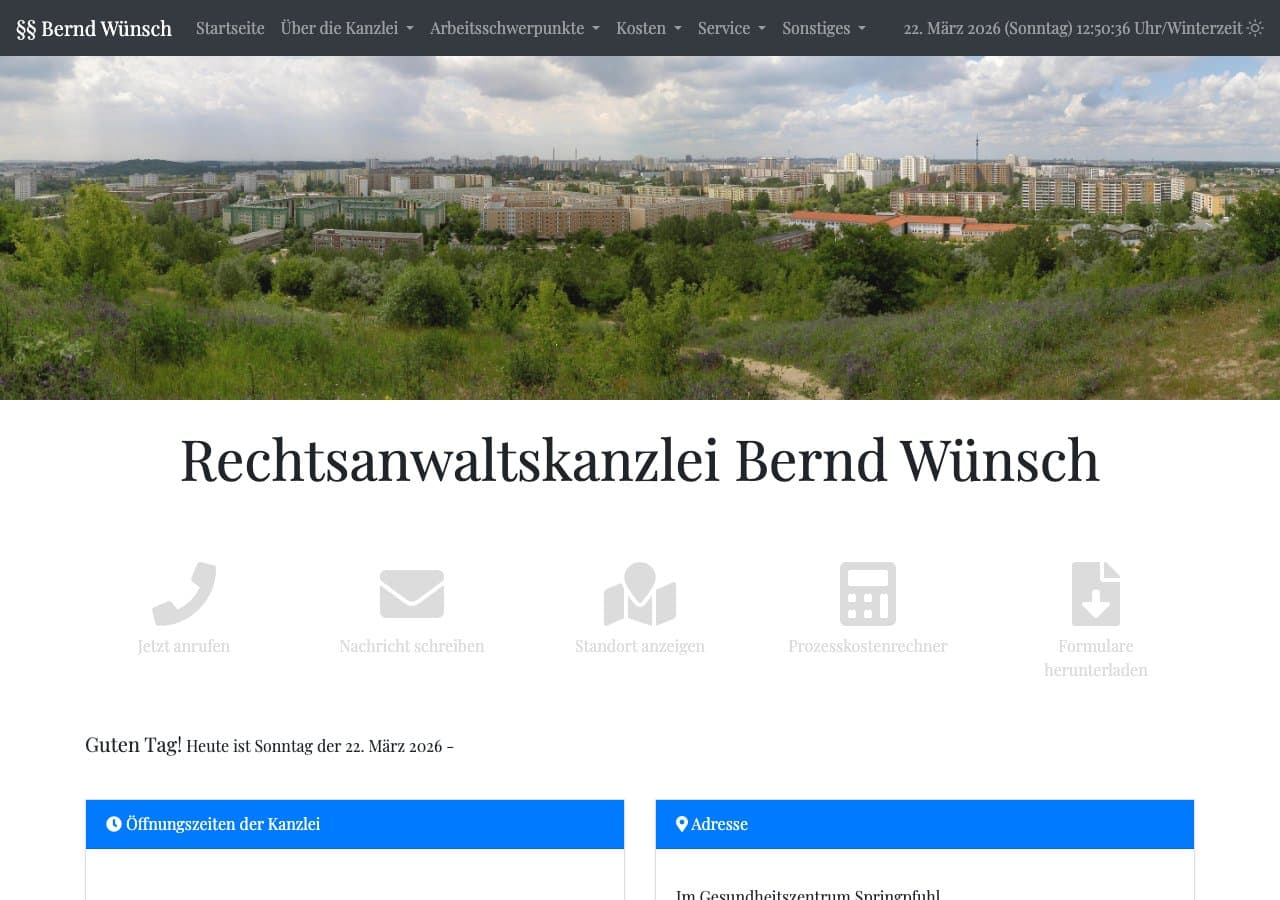 Rechtsanwalt Bernd Wünsch