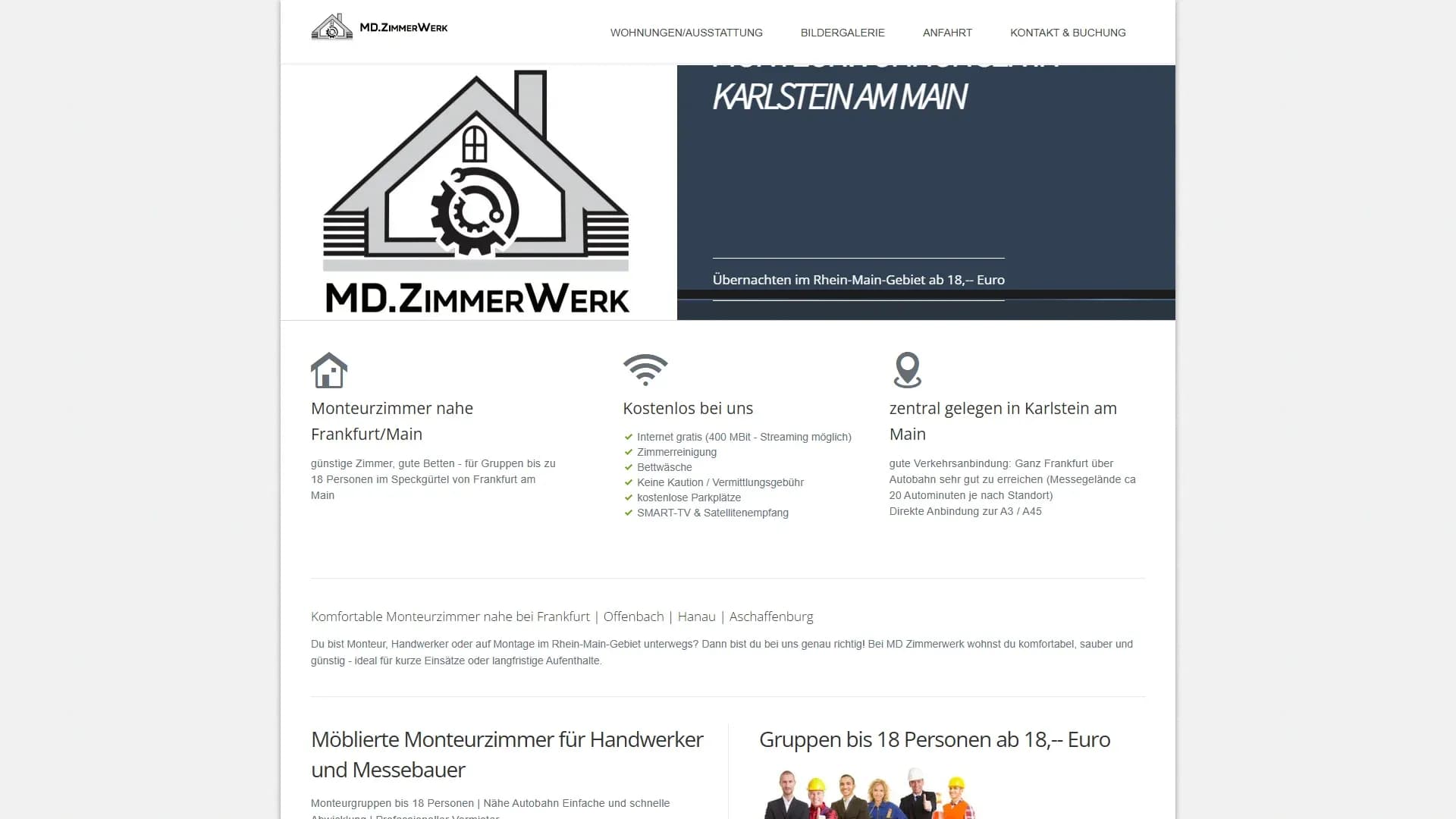 MD Zimmerwerk — Website