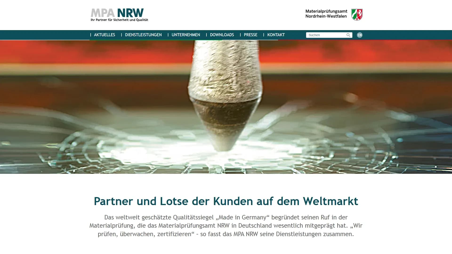 MPA NRW — Website