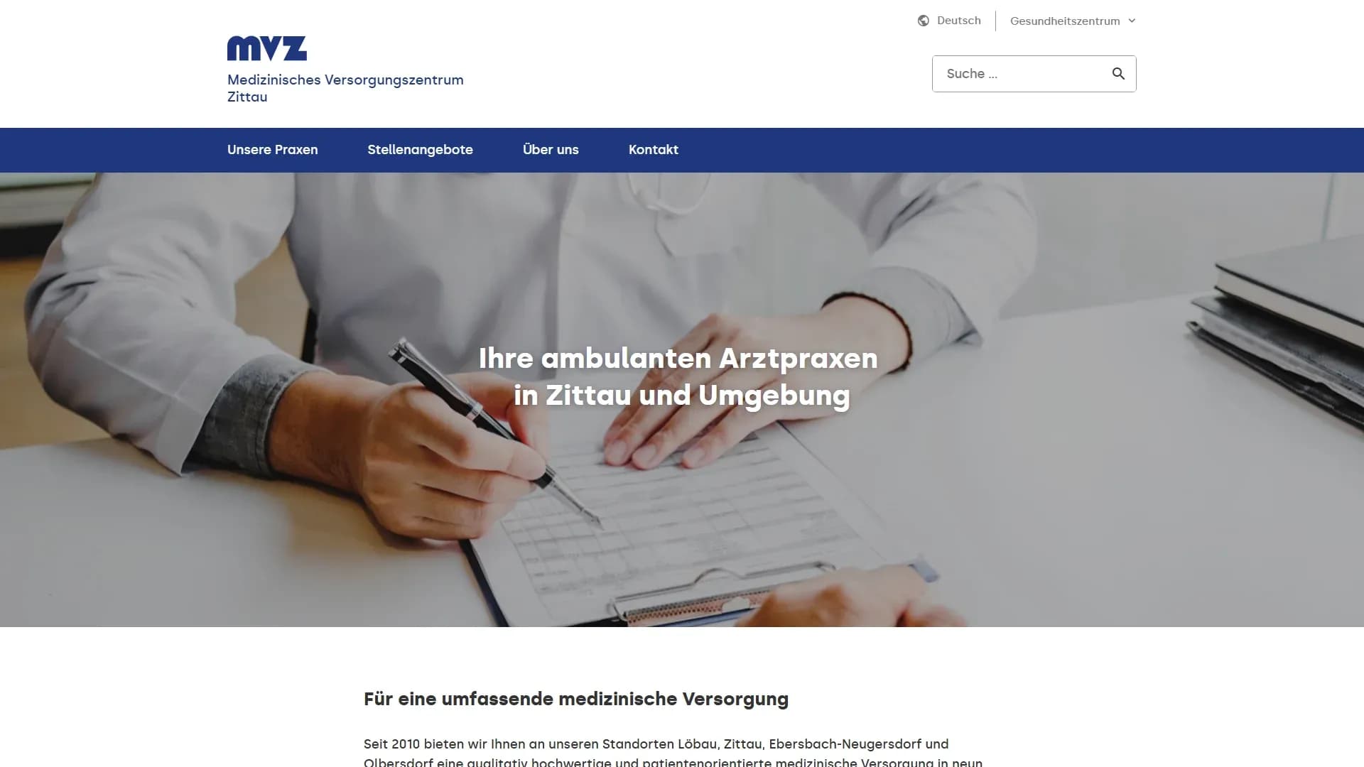 Medizinisches Versorgungszentrum (MVZ) Löbau GmbH — Website