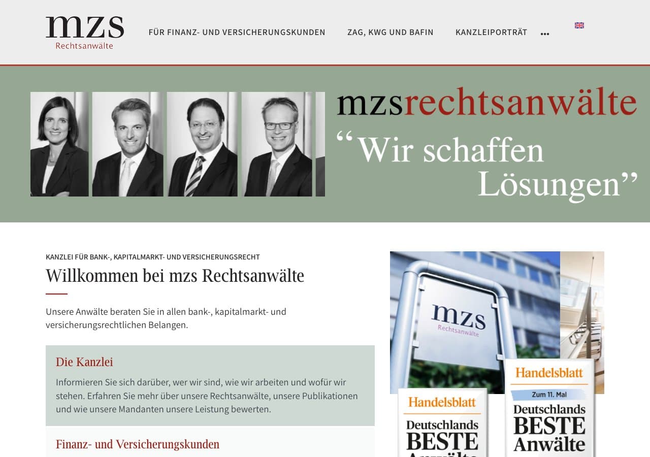 mzs Rechtsanwälte vereidigter Buchprüfer Meyer zu Schwabedissen und Partner