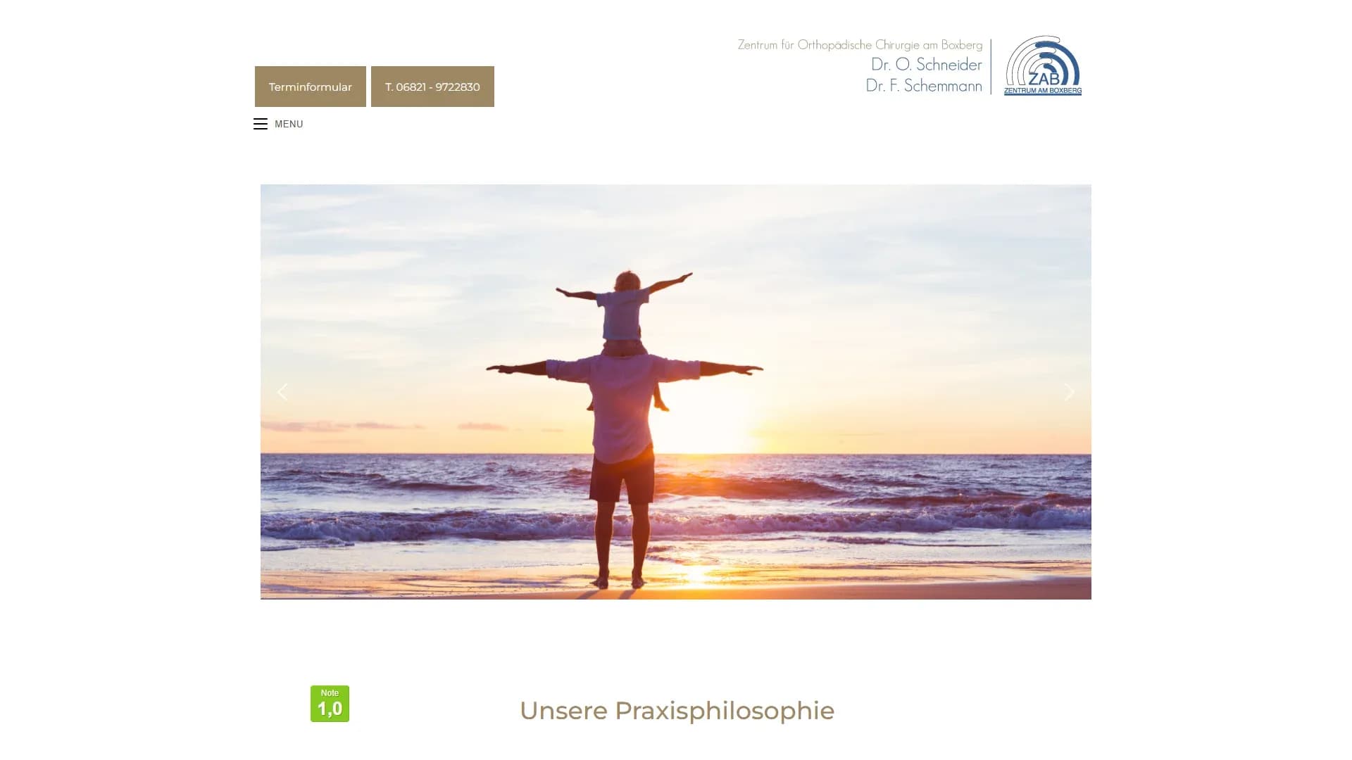 Orthopaedic & Spine Clinic Neuss — Website