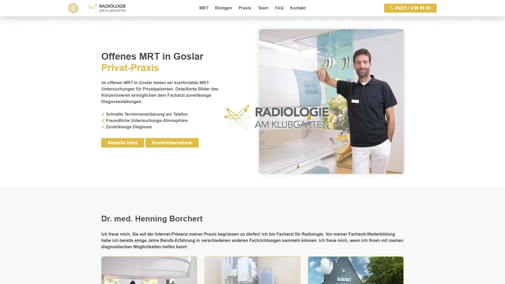 Radiologie am Klubgarten — Website