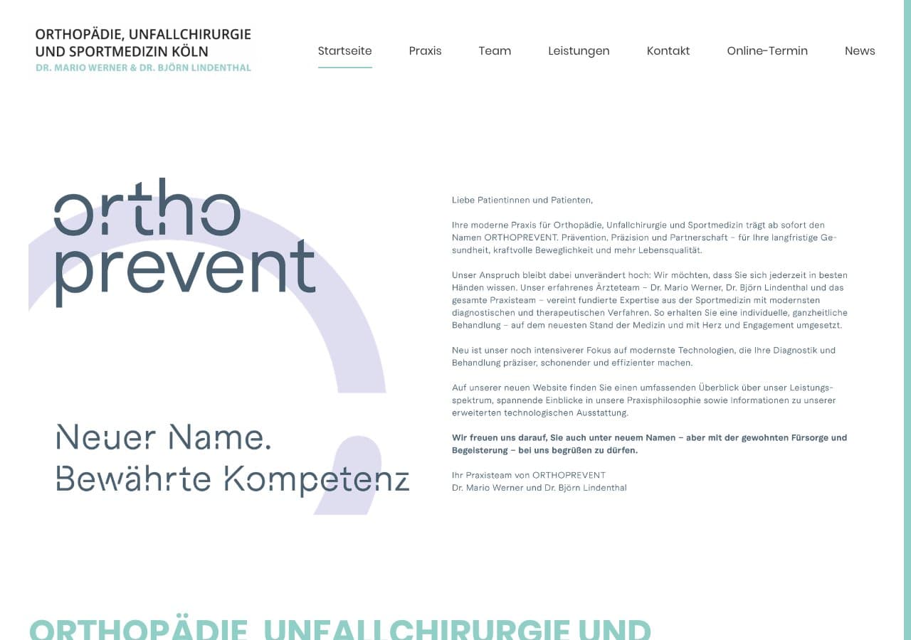 Orthopädie, Unfallchirurgie und Sportmedizin Dr. med. Mario Werner