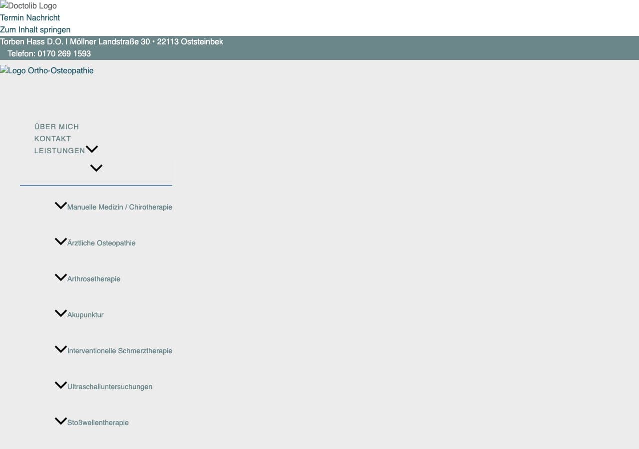 Privatpraxis für Orthopädie, Unfallchirurgie und Osteopathie