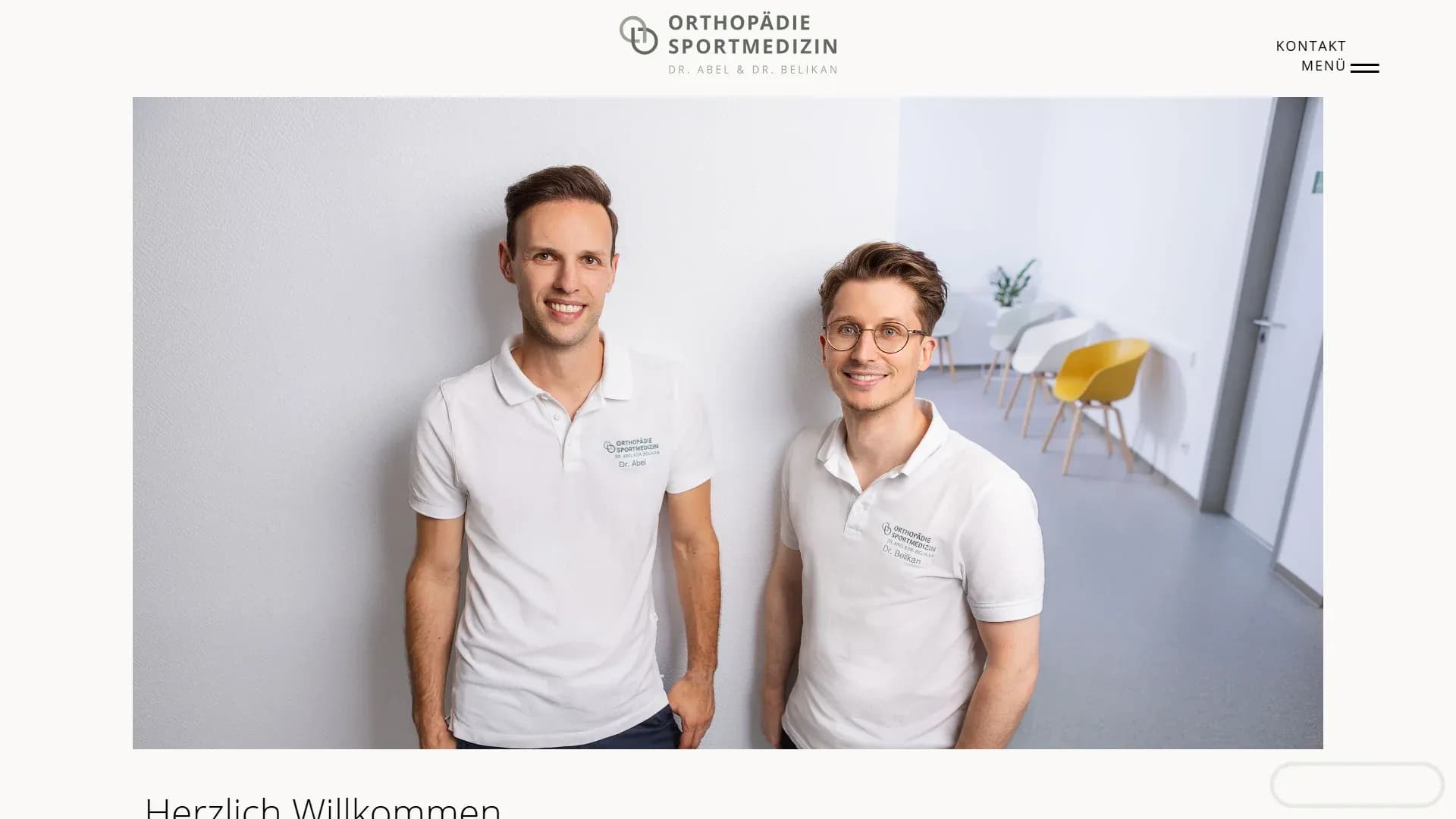 Orthopädie Sportmedizin Dr. Abel Dr. Belikan — Website