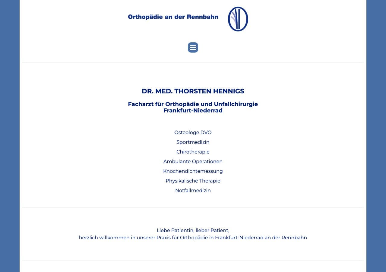 Orthopädie an der Rennbahn