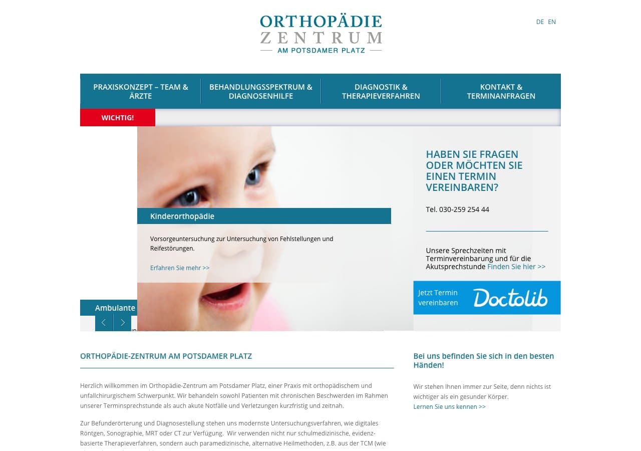 Orthopädie-Zentrum am Potsdamer Platz