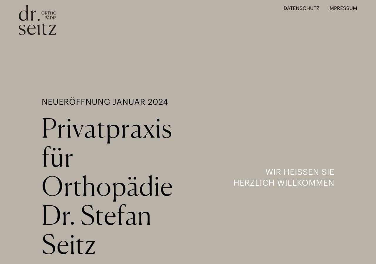 dr. seitz ORTHOPÄDIE