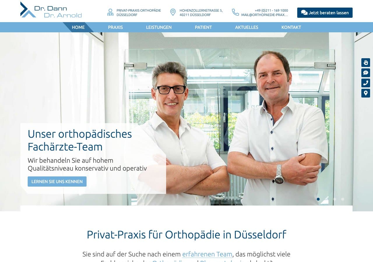 Privatpraxis Orthopädie Düsseldorf