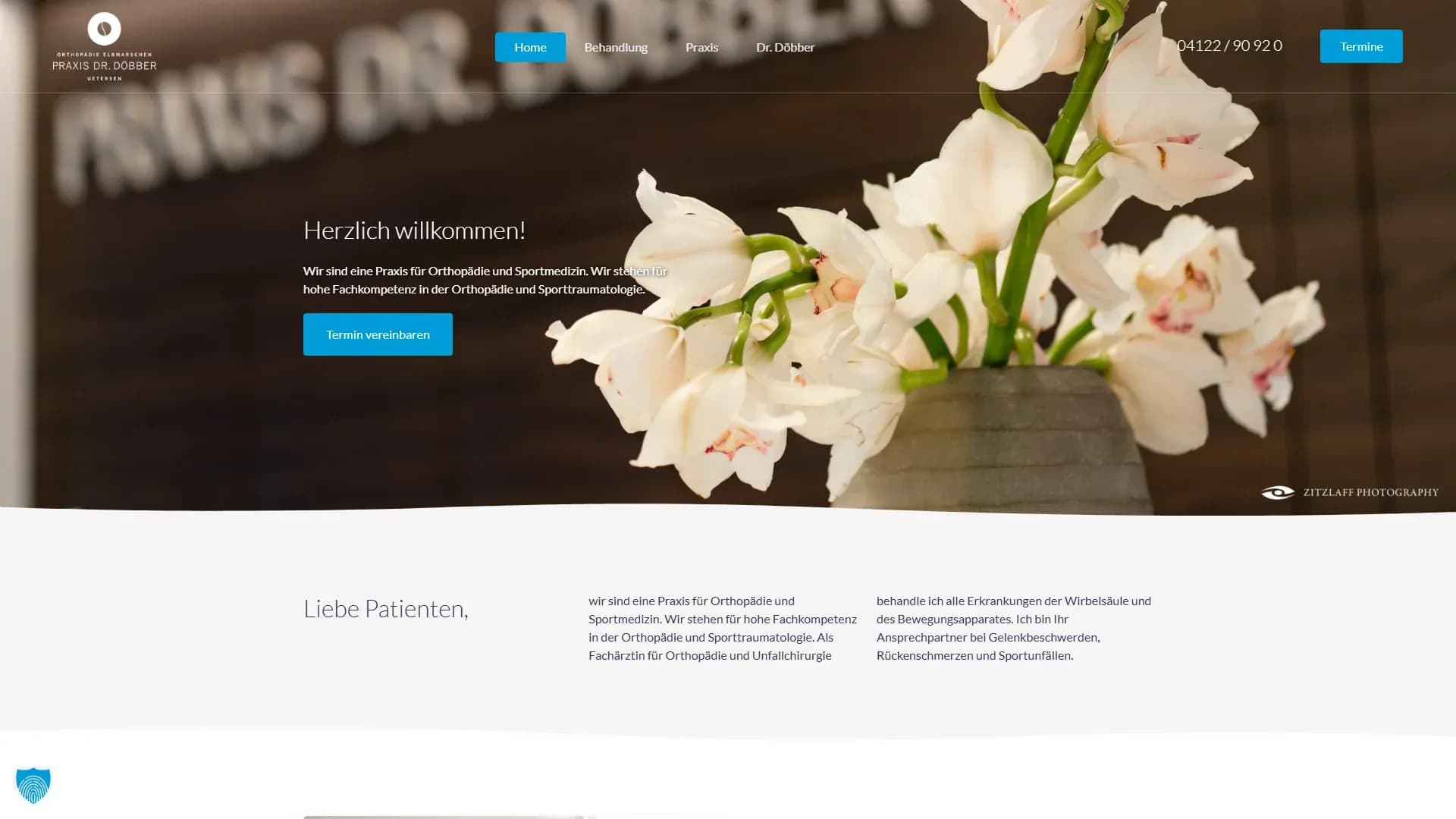 Praxis für Orthopädie und Sportmedizin Dr. Döbber — Website