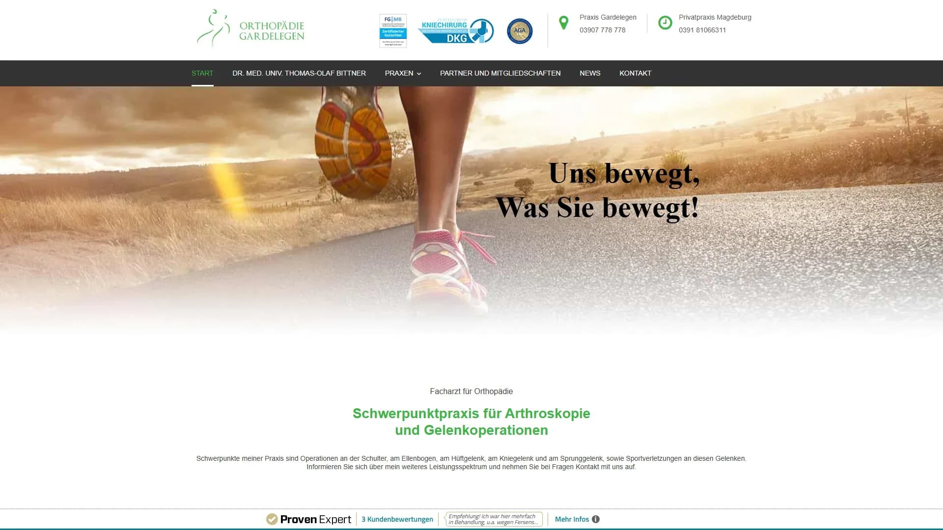 Orthopädie Gardelegen — Website