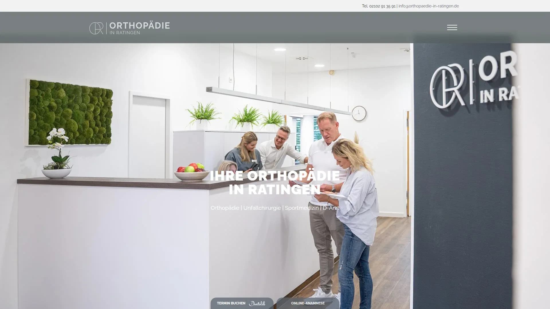 Orthopädie in Ratingen — Website