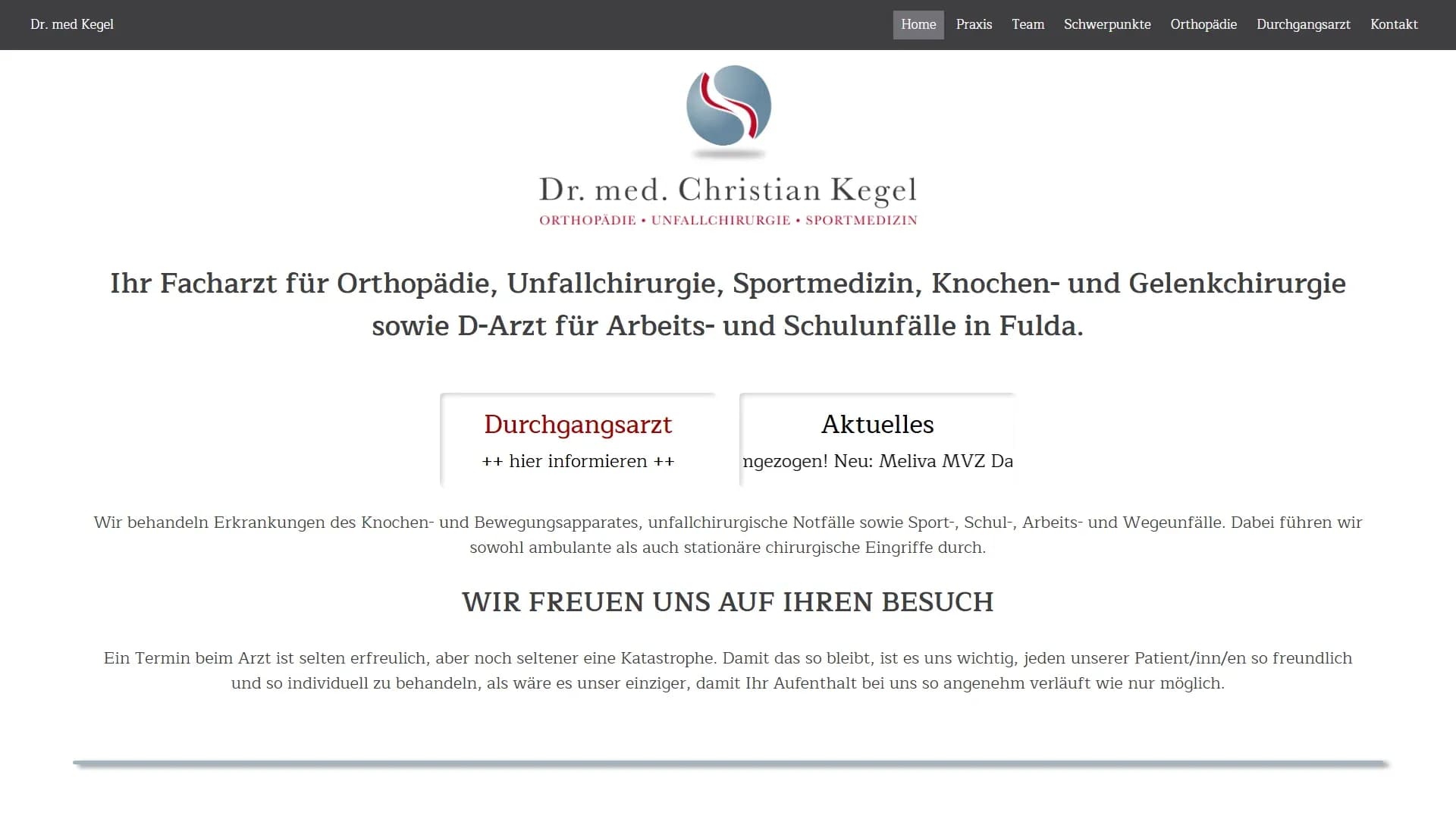 Meliva MVZ Dalberg Klinik — Website