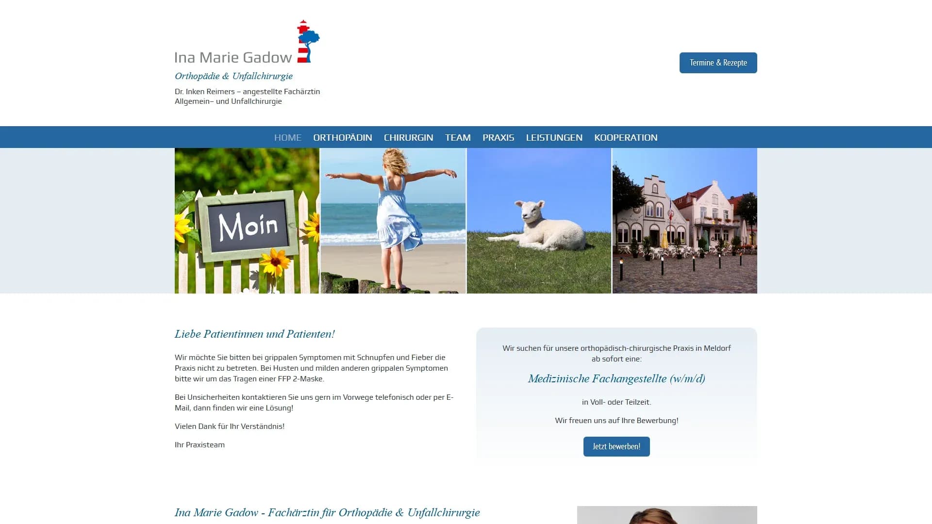 Orthopädie Meldorf — Website