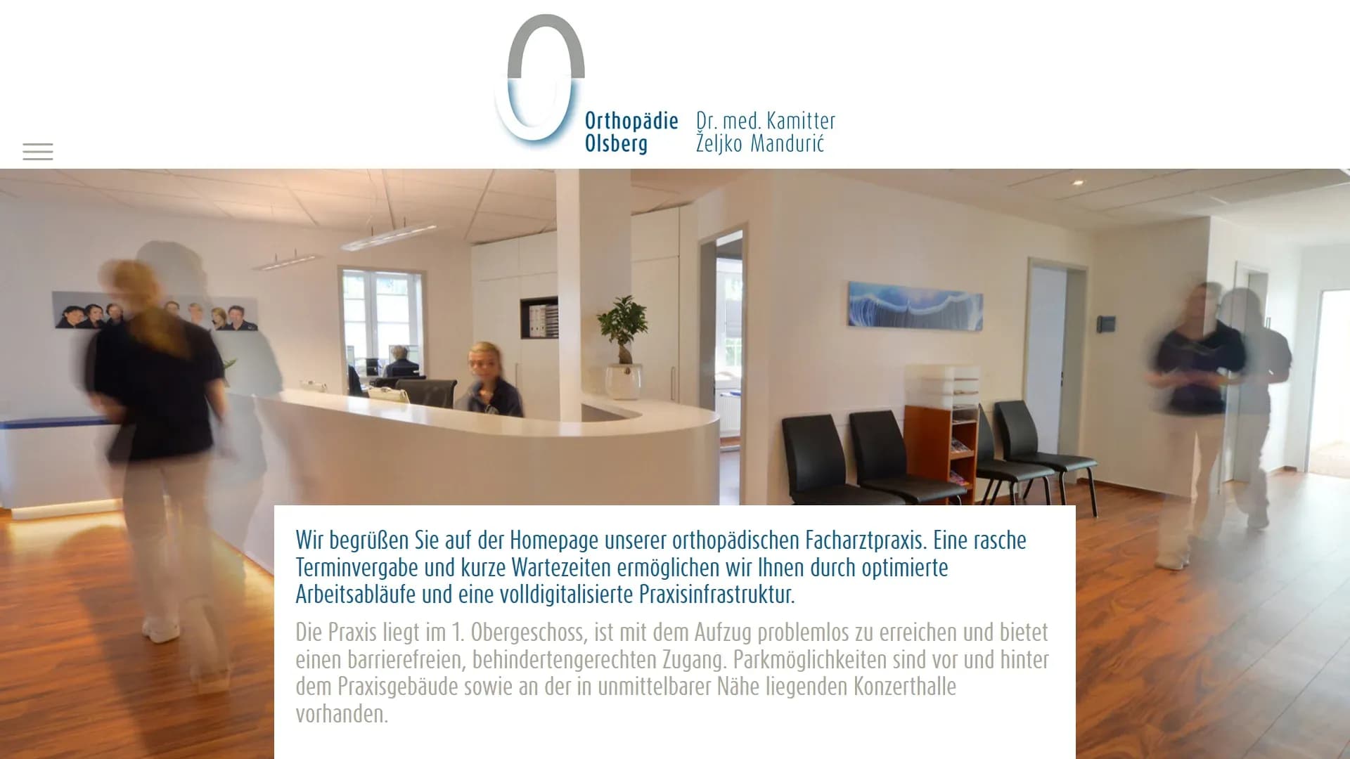 Orthopädie Olsberg - Dr. Kamitter und Željko Mandurić — Website