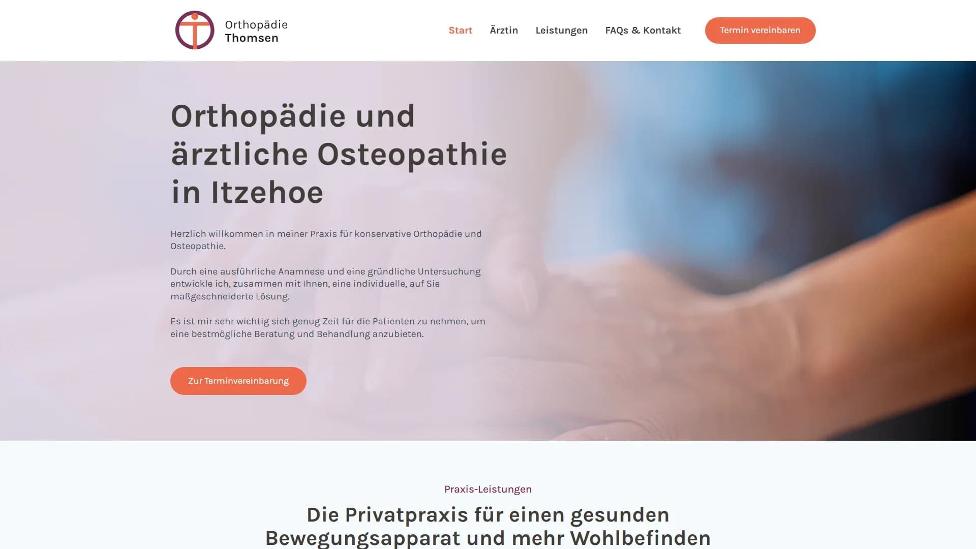 Orthopädie Thomsen — Website