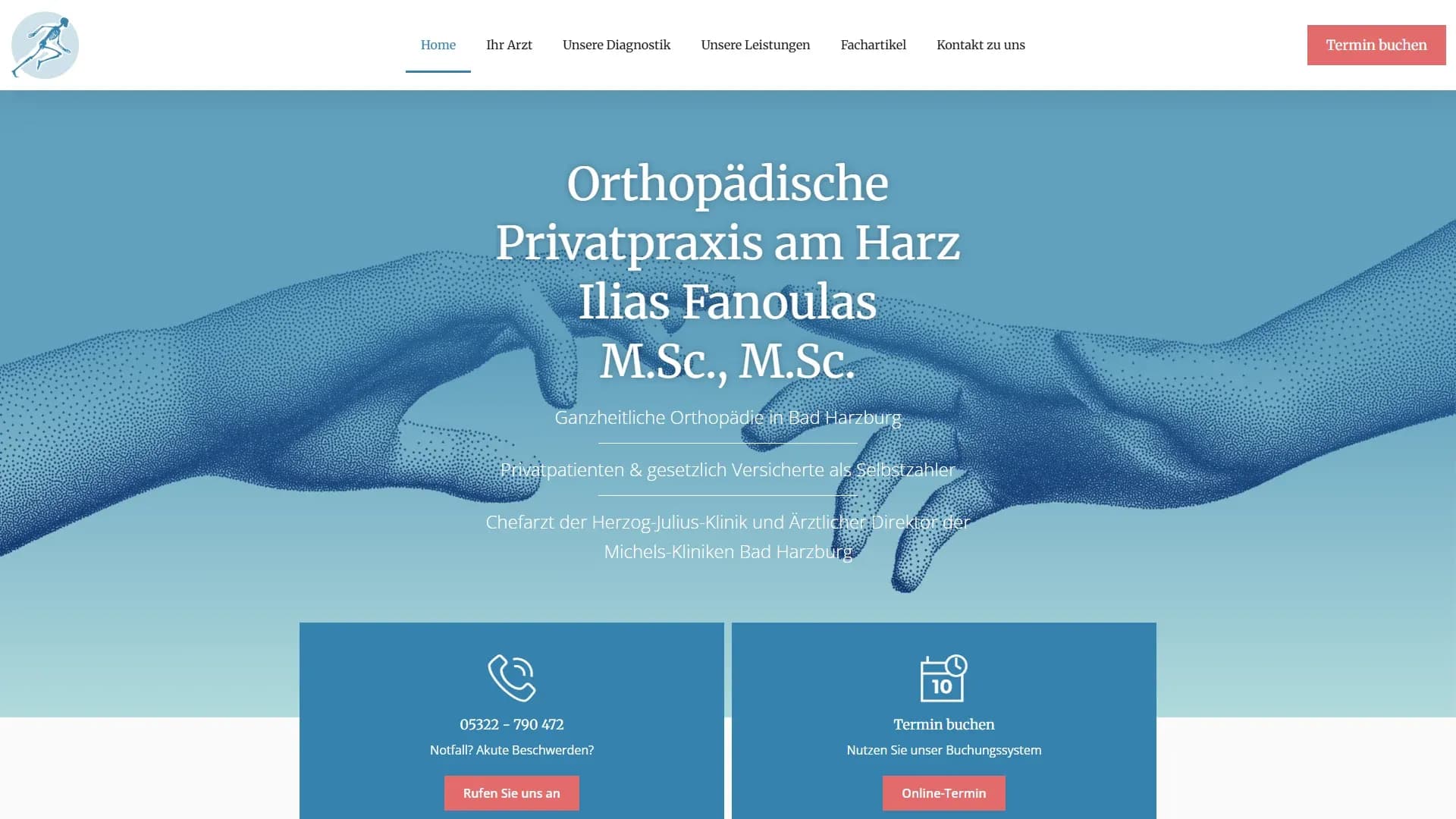 Orthopädische Privatpraxis am Harz — Website