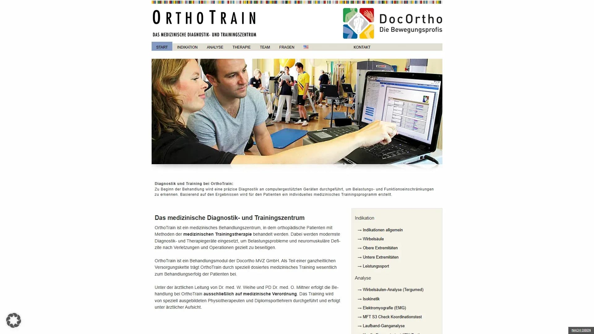 OrthoTrain — Website