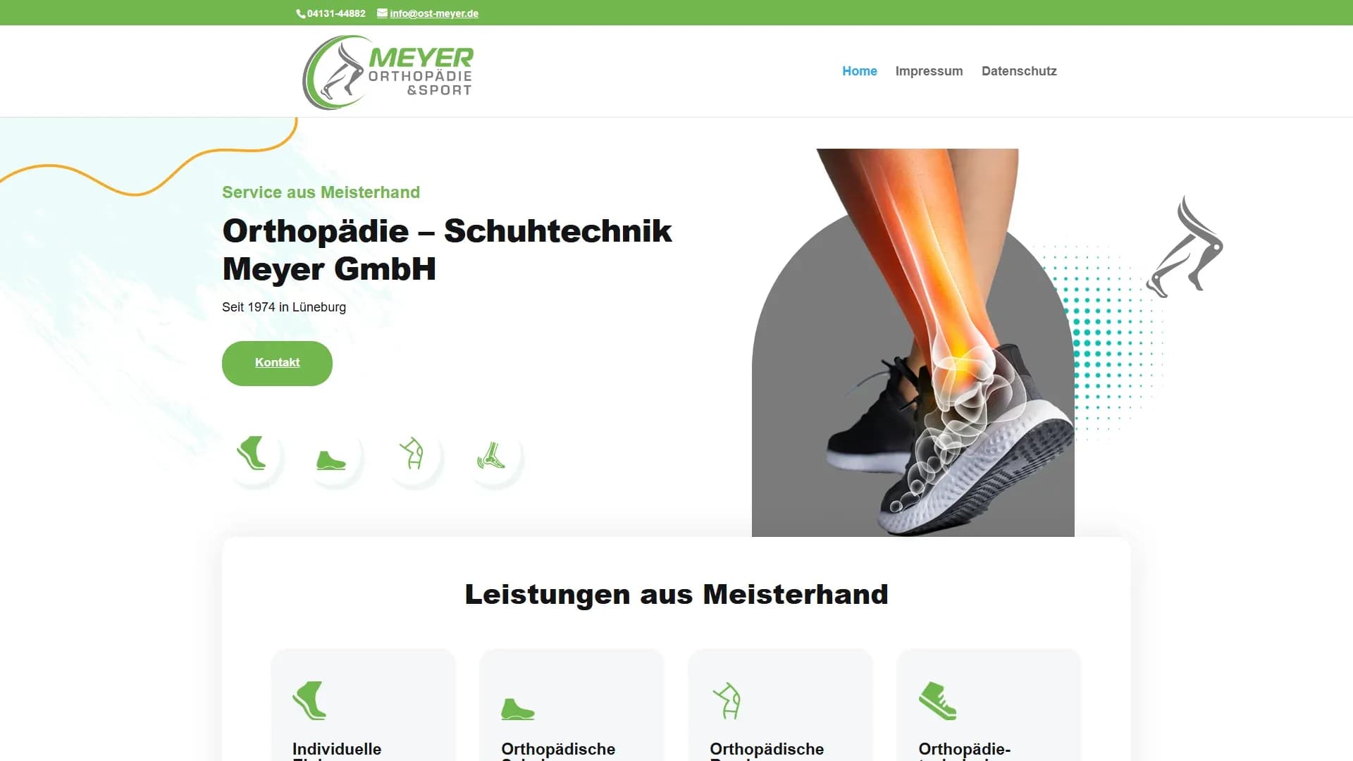 Orthopädie – SchuhtechnikMeyer GmbH — Website