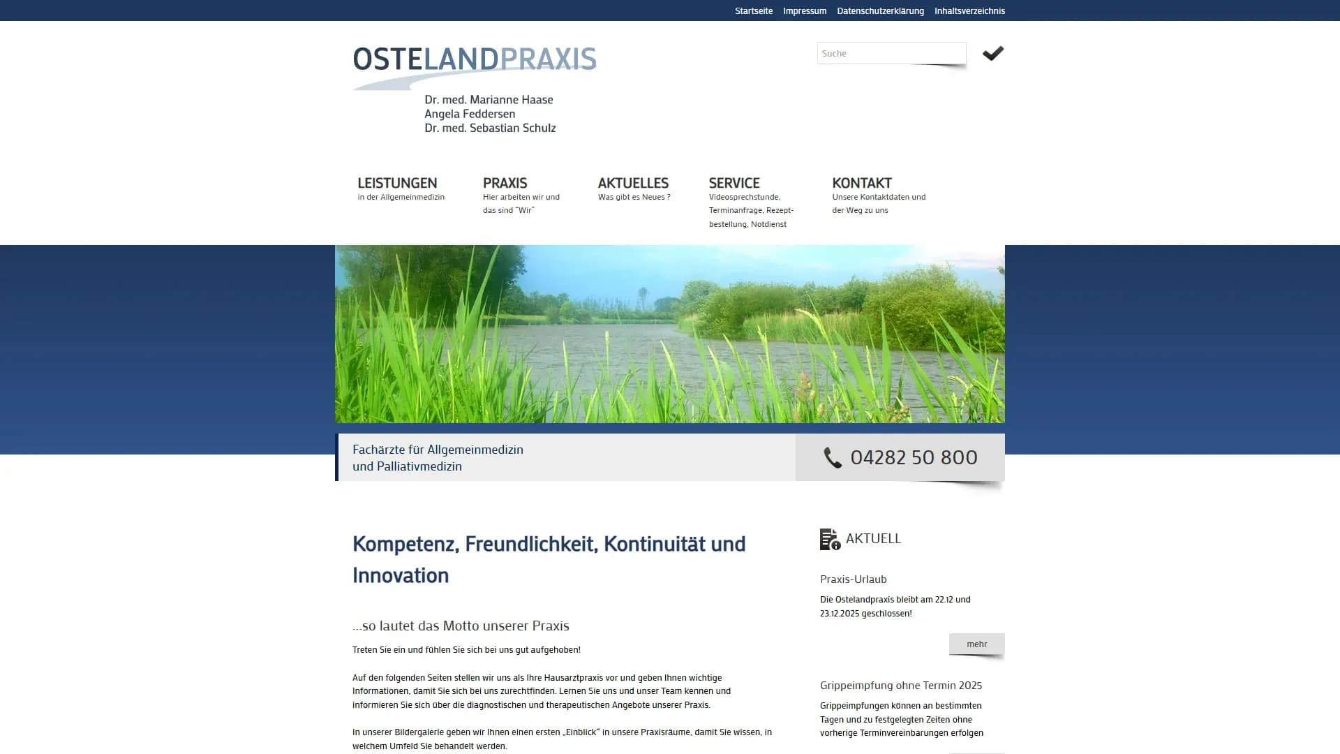 Ostelandpraxis — Website