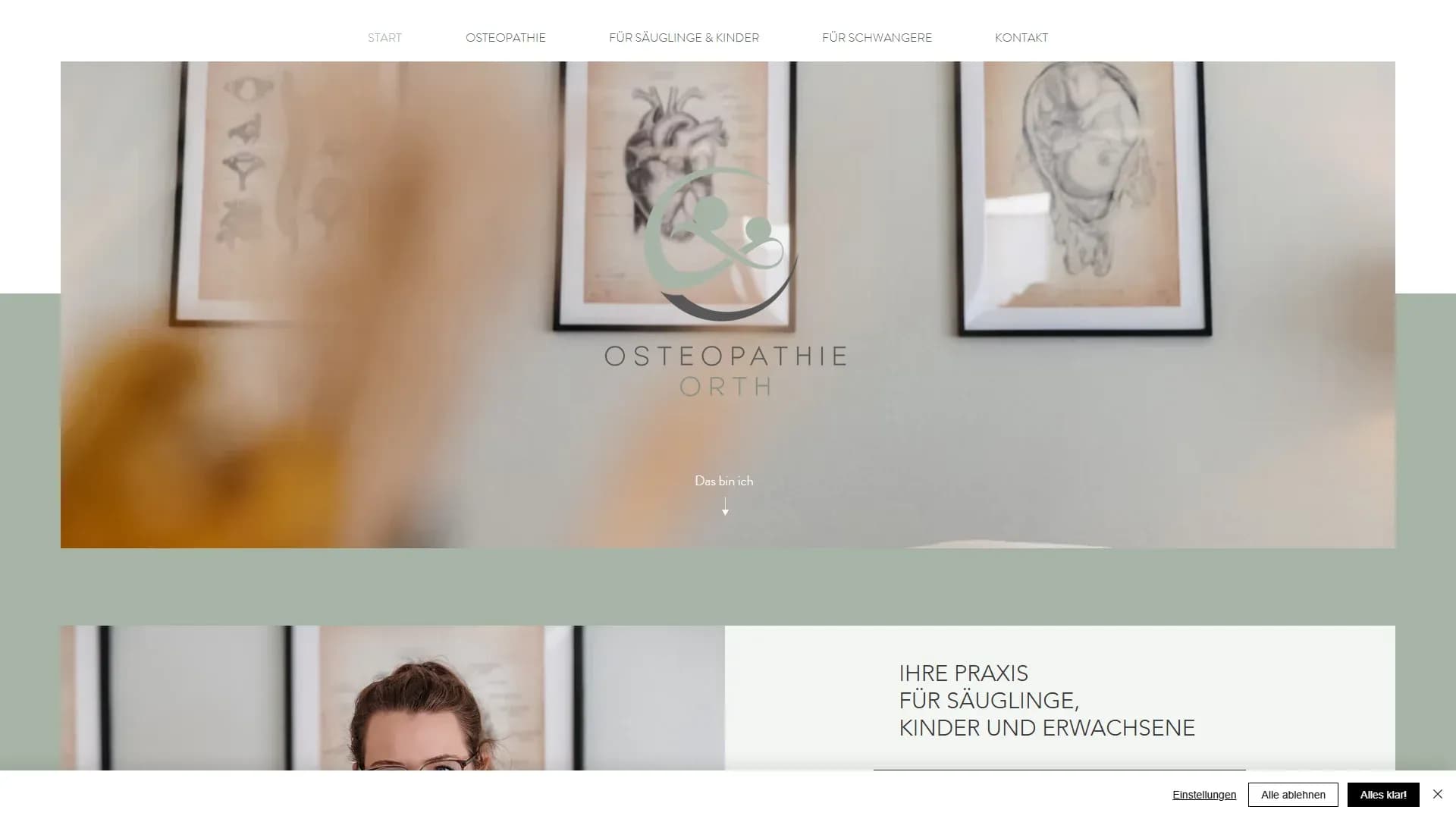 OSTEOPATHIE ORTH — Website