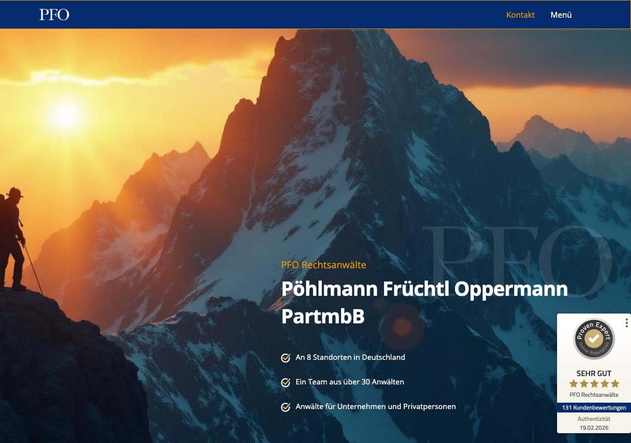 PFO - Pöhlmann Früchtl Oppermann