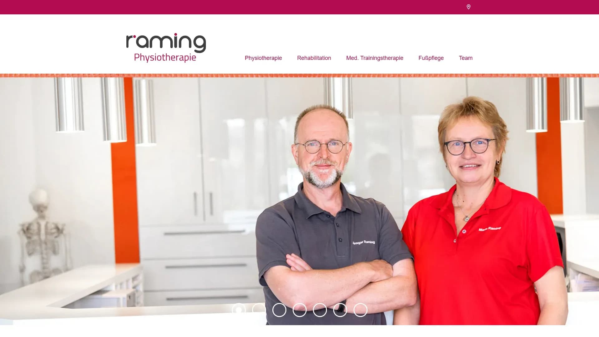 Raming Physiotherapie — Website