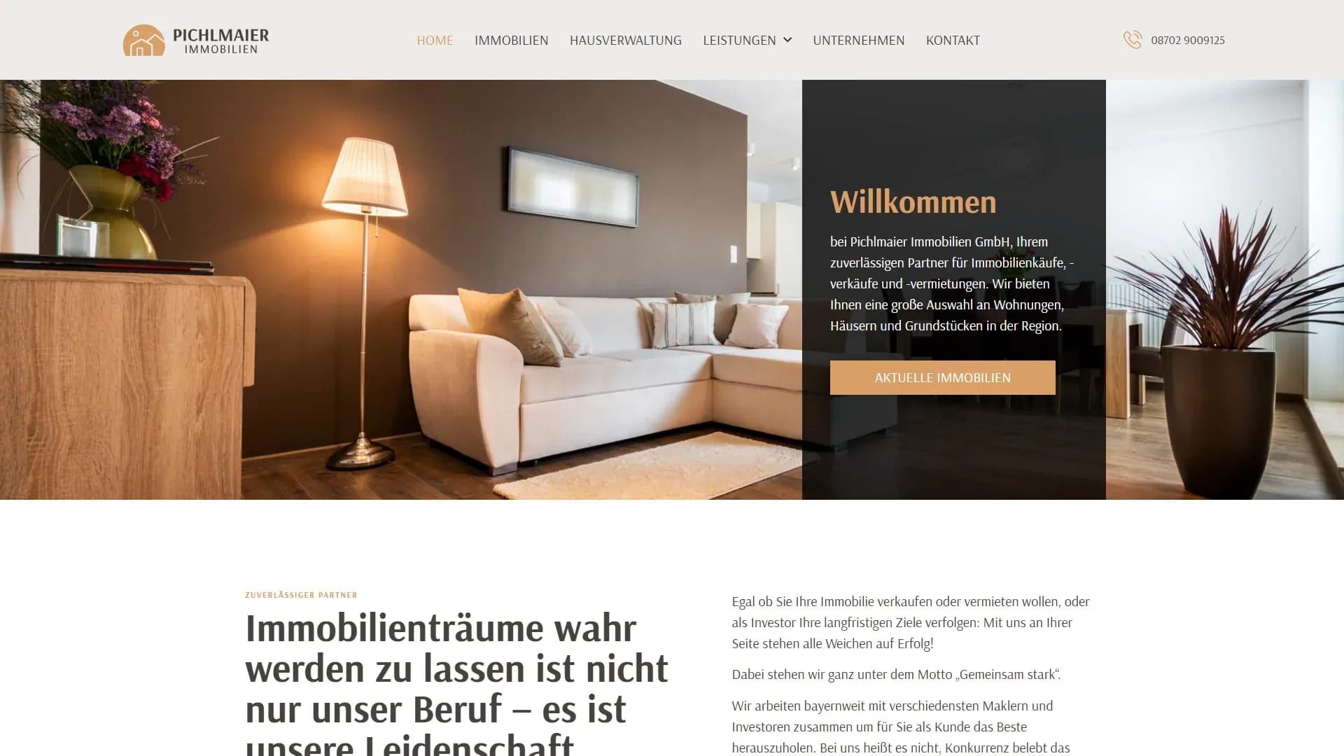 Pichlmaier Immobilien GmbH — Website