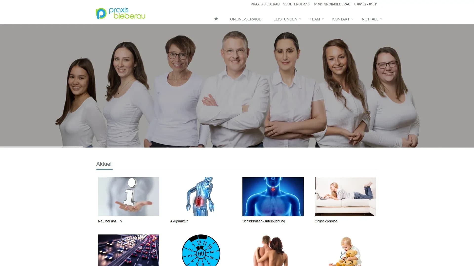 Praxis Bieberau — Website