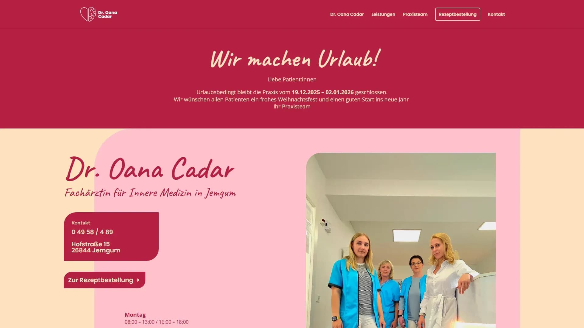 Praxis Cadar — Website