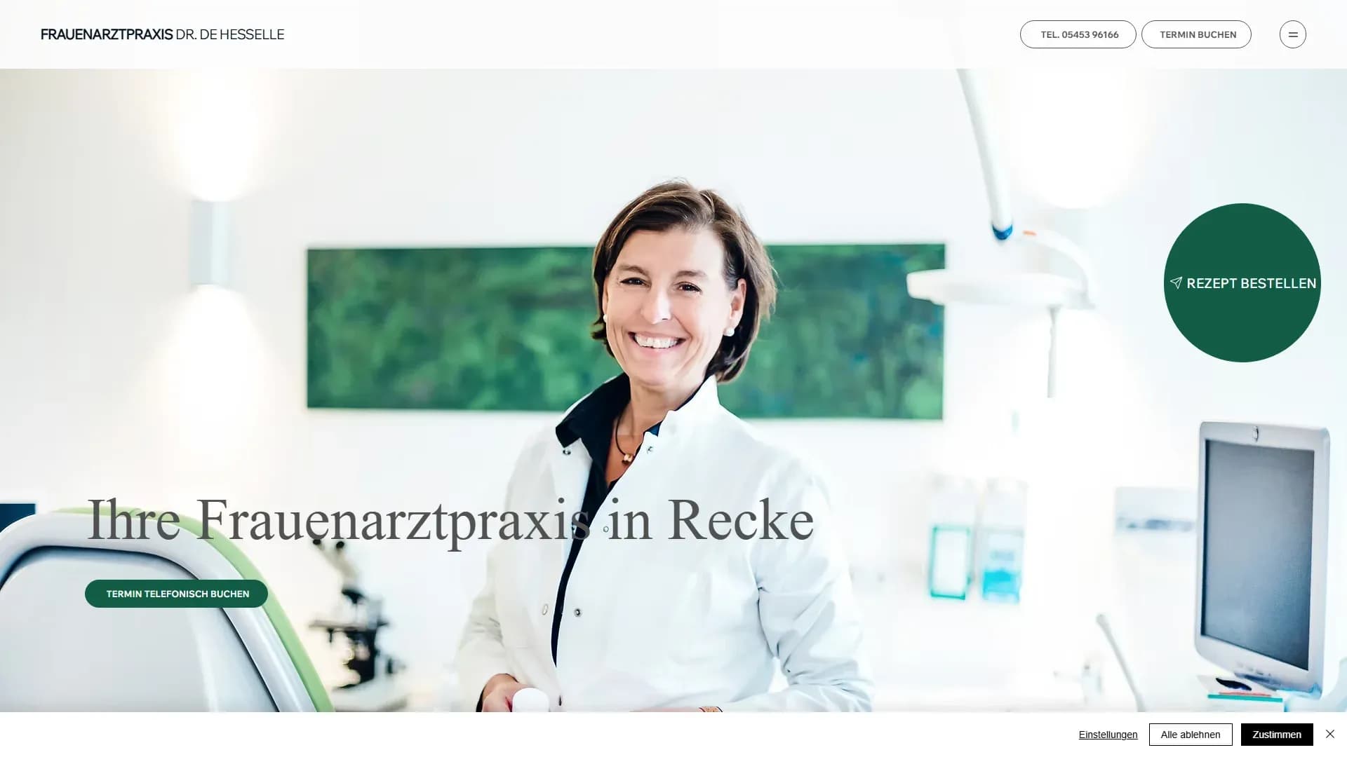 Frauenarztpraxis Dr. De Hesselle — Website