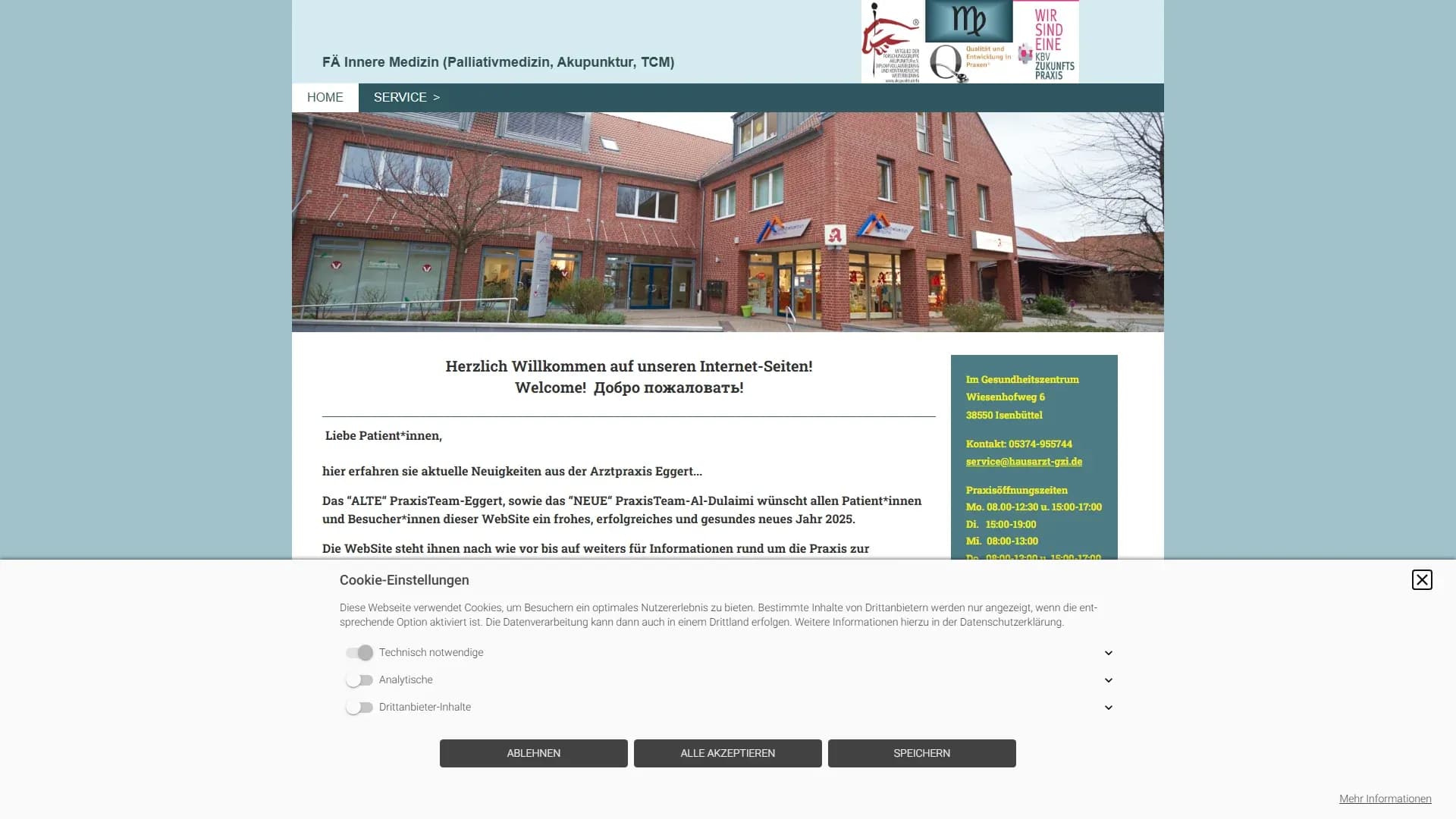 Praxis Eggert — Website