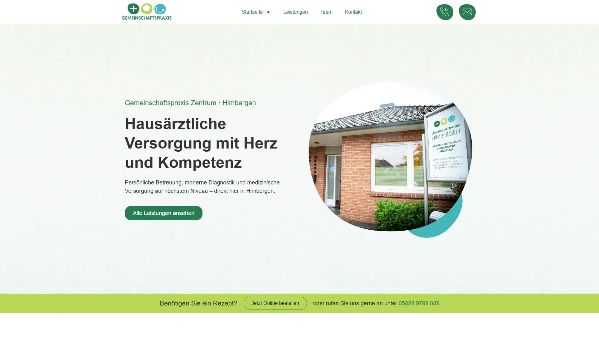 Gemeinschaftspraxis Zentrum — Website