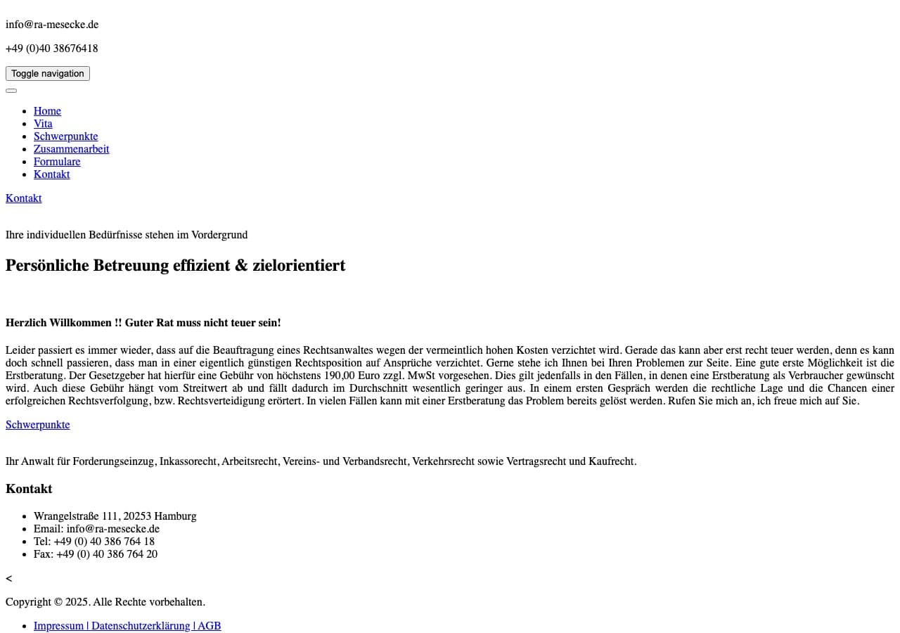 Rechtsanwalt Mike Mesecke