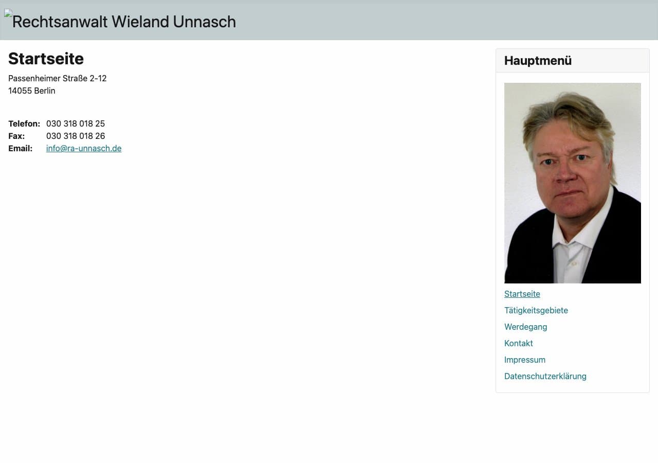 Rechtsanwalt Wieland Unnasch