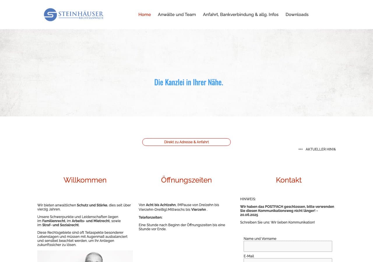 Rechtsanwälte Steinhäuser u. Schank
