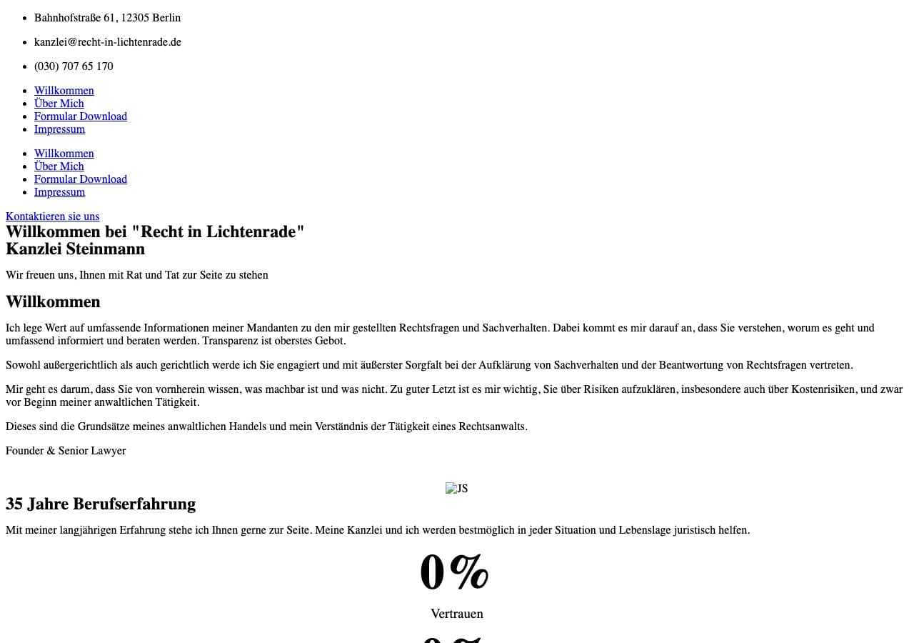 Recht in Lichtenrade